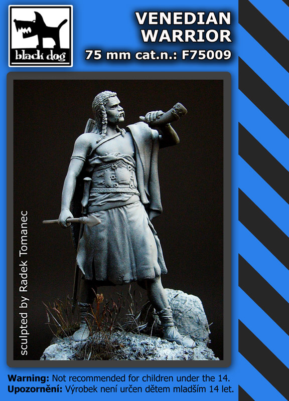 75mm Venedian warrior (resin figure)