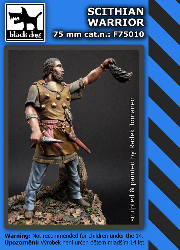 75mm Scithian warrior (resin figure)
