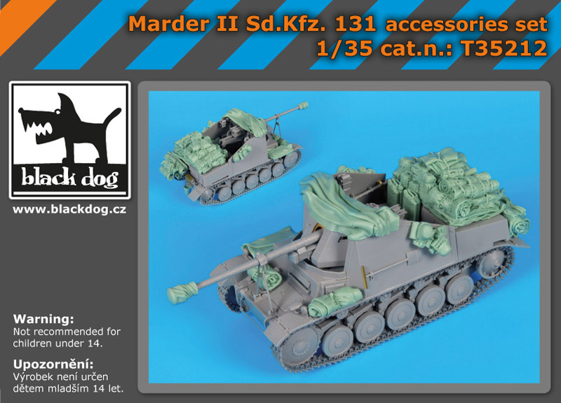 1/35 Marder II Sd.Kfz 131 acessories set (DRAG)