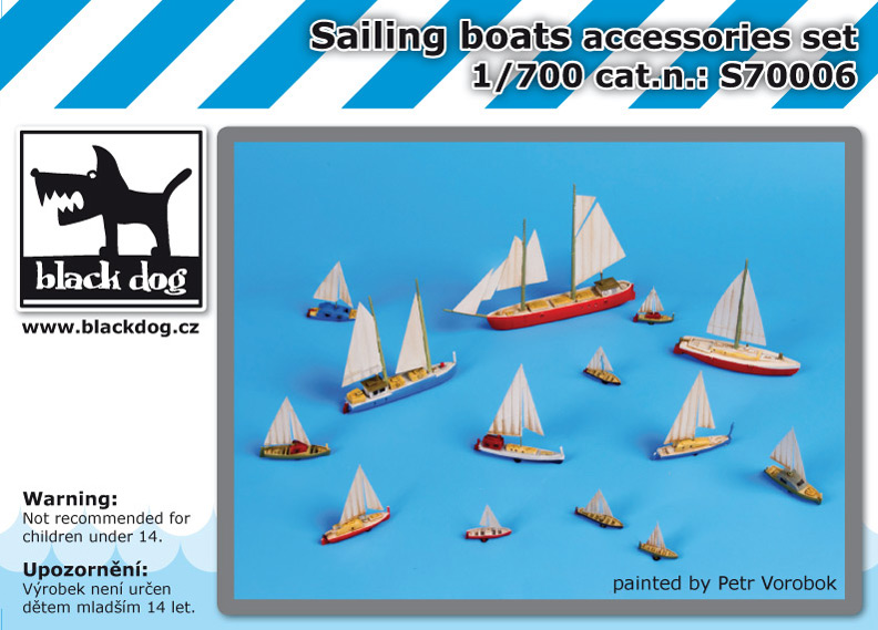 1/700 Sailing boats accessories set (incl. PE)