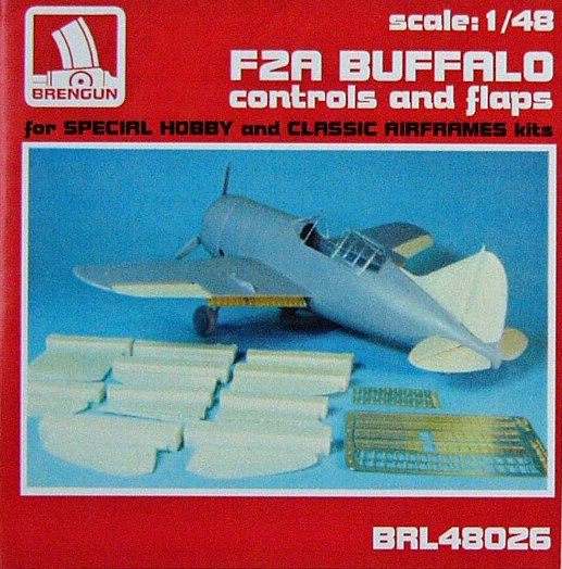 1/48 F2A Buffalo controls and flaps (SP.HOBBY)
