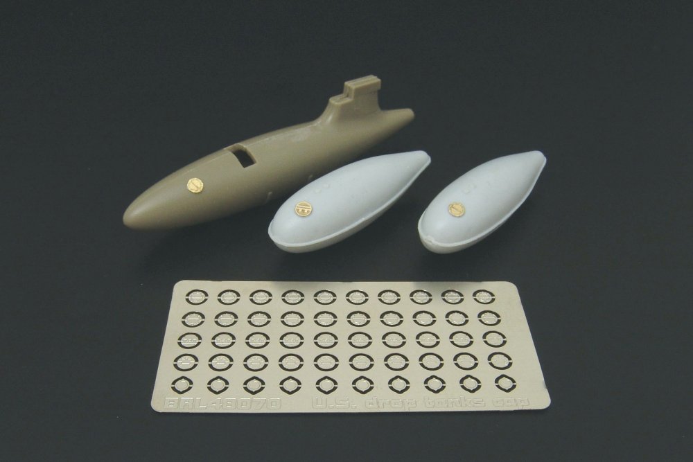 1/48 U.S. drop tanks caps (PE set)