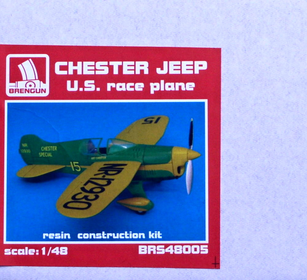 Racing Plane Resin Kit Brengun Models 1/48 CHESTER JEEP U.S 