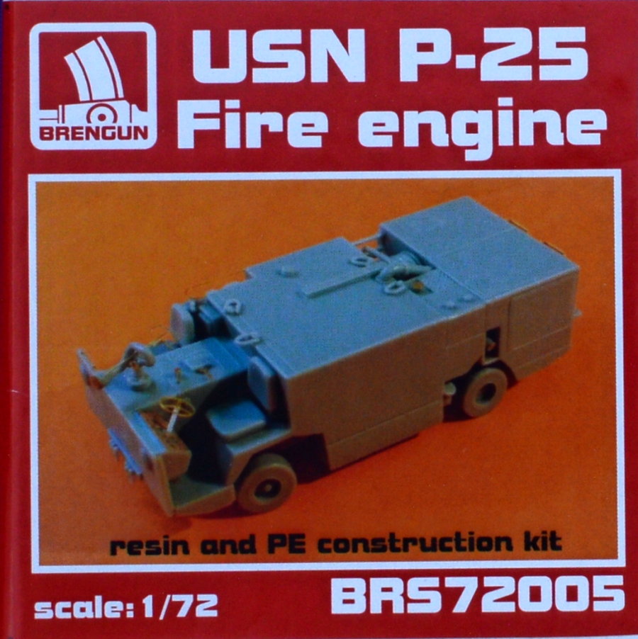 1/72 USN P-25 Fire engine (resin kit w/ PE)