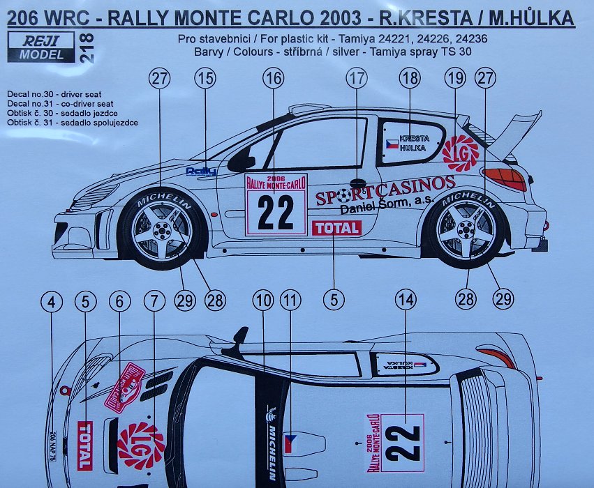 Autocollant Rallye Monte-Carlo 2003 – Sticker Auto Sport Mécanique