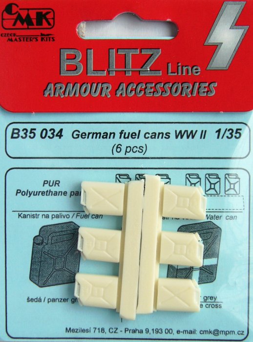 1/35 German fuel cans WWII (6 pcs.)