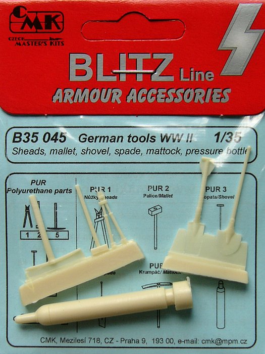 1/35 German tools WWII