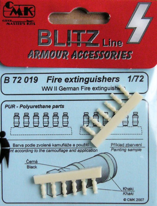 1/72 German Fire Extinguishers WWII (12 pcs.)