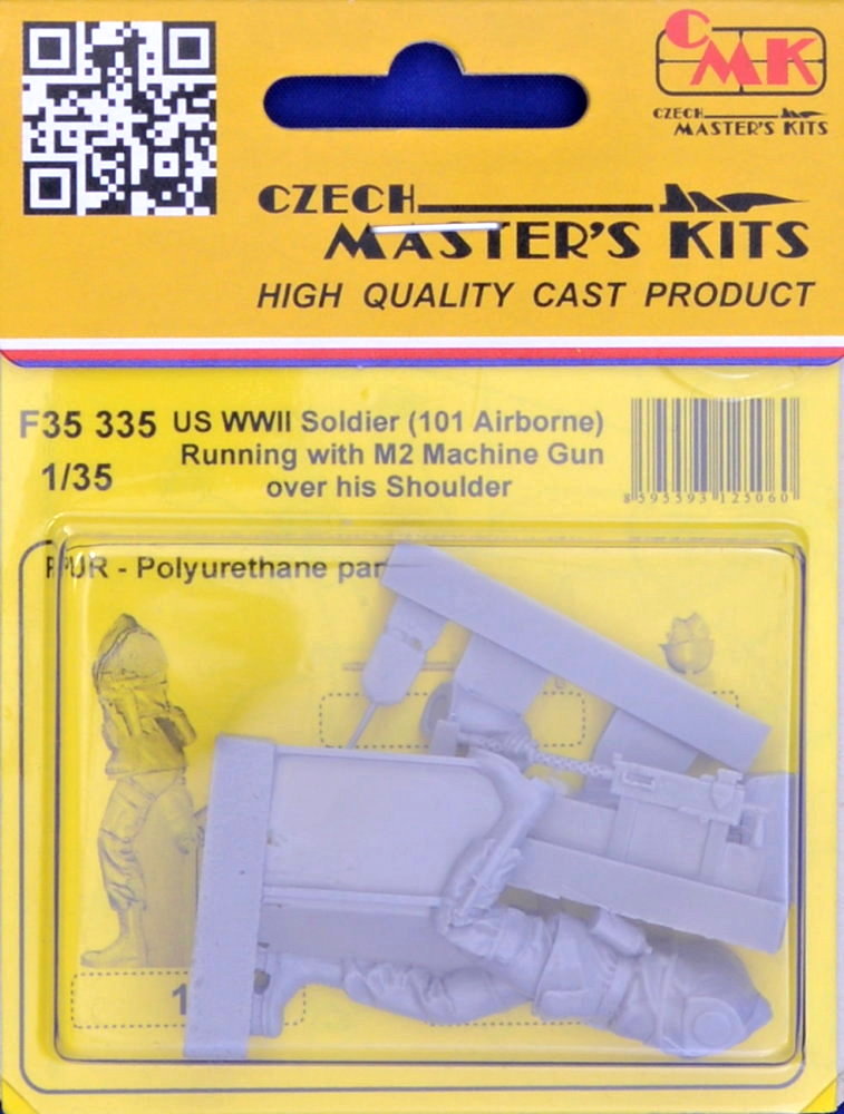 1/35 US WWII Soldier (101 Airborne) running w/ M2