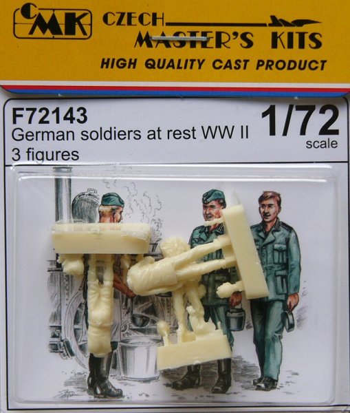 1/72 German soldiers at rest WWII