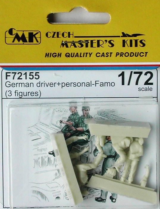 1/72 German driver and personel for Famo (3 fig.)