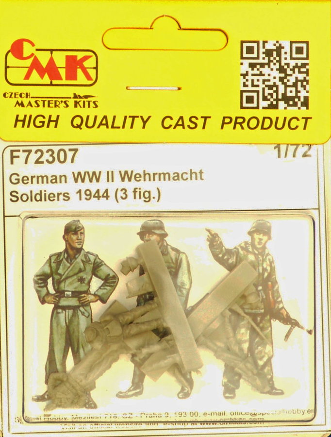 1/72 German Wehrmacht Soldiers 1944 (3 fig.)