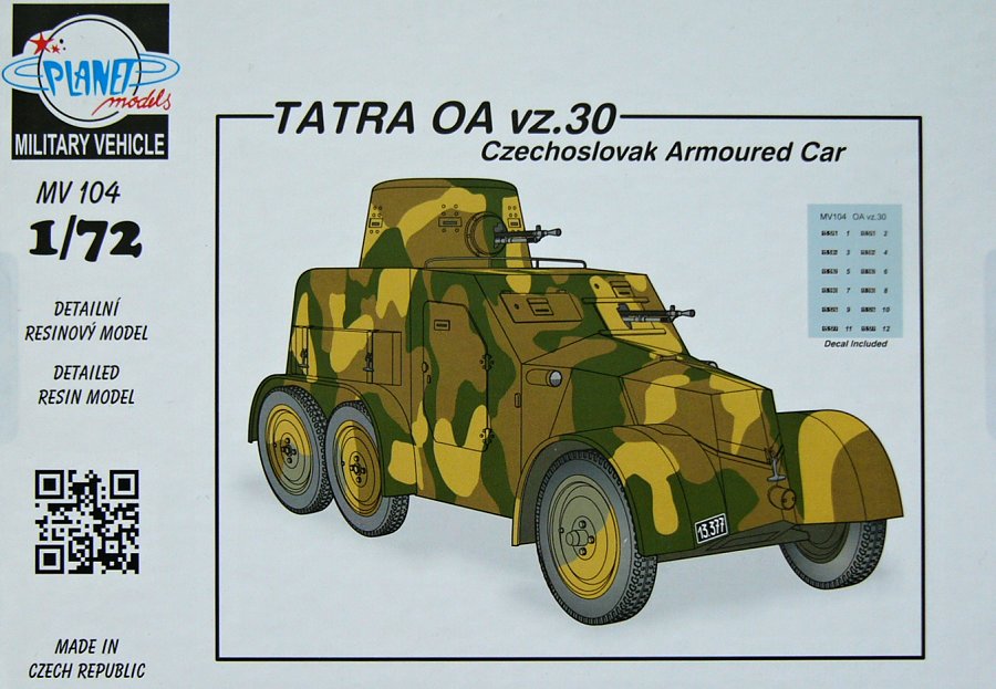 1/72 TATRA OA vz.30 Czechoslovak Armoured Car
