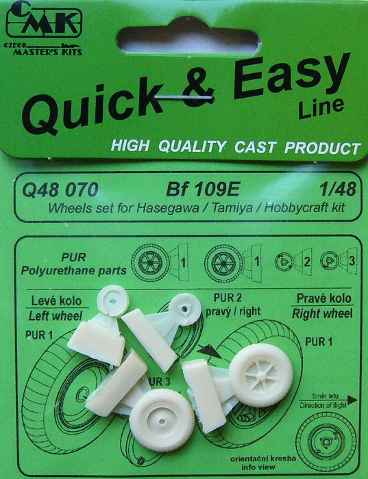 1/48 Bf 109E wheels set (HAS/TAM/HOBBYCR)