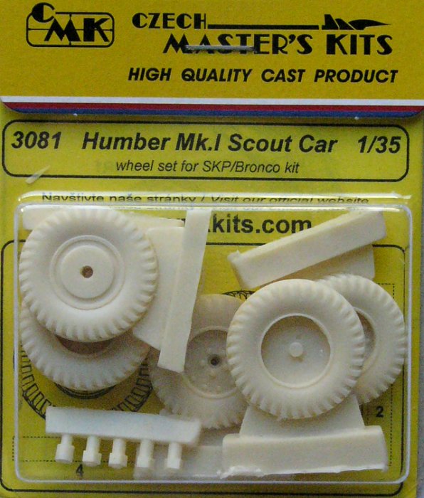 1/35 Humber Mk.I Scout Car (4+1 wheels set)