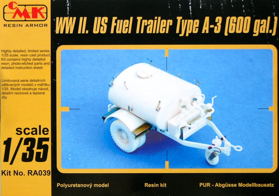 1/35 US Fuel Trailer Type A-3 (600 gal.)  WWII