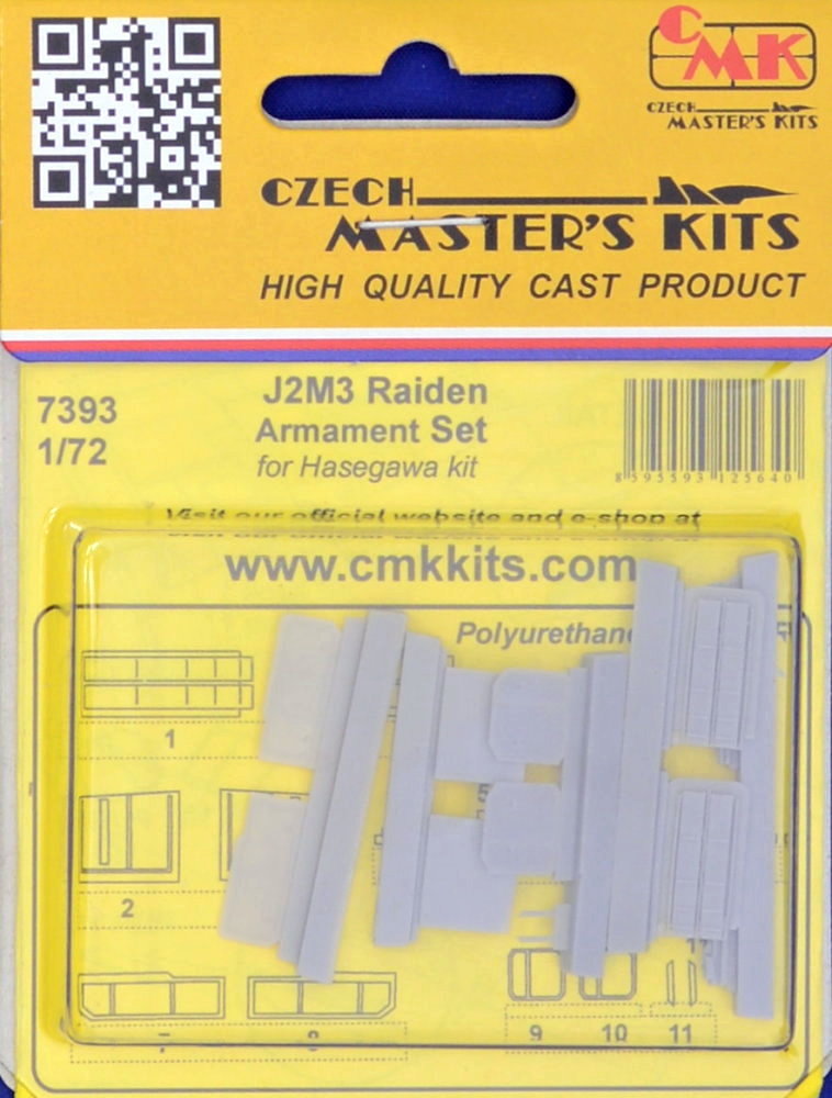 1/72 J2M3 Raiden Armament Set (HAS)