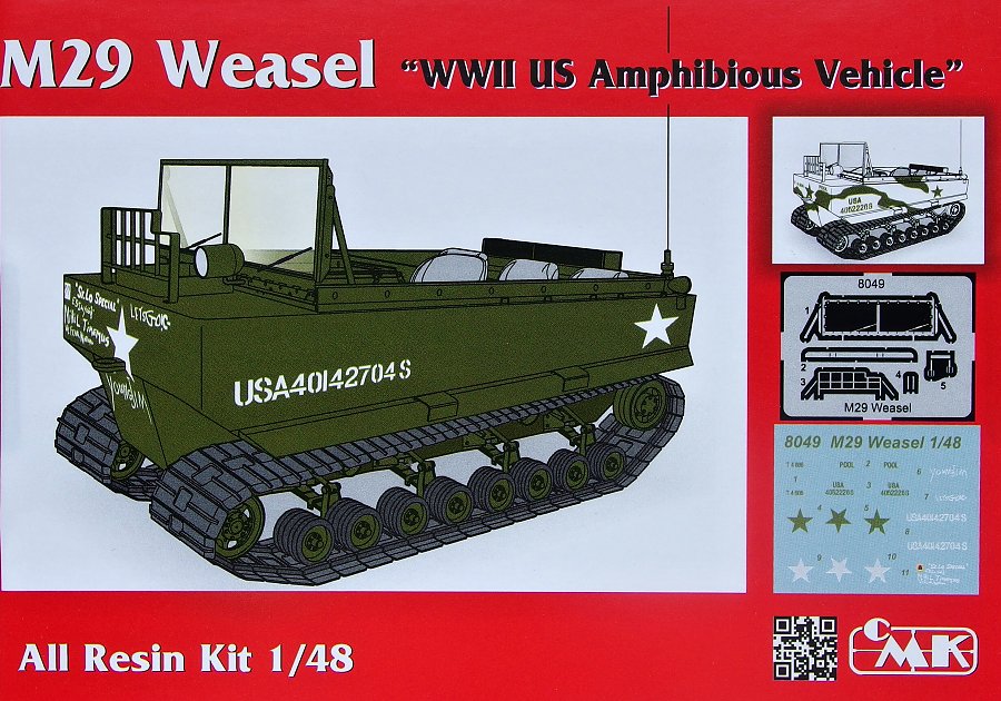 1/48 M29 Weasel U.S. WWII Amphibious Vehicle