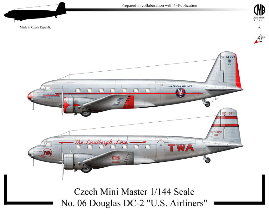 1/144 Douglas DC-2 US Airliners