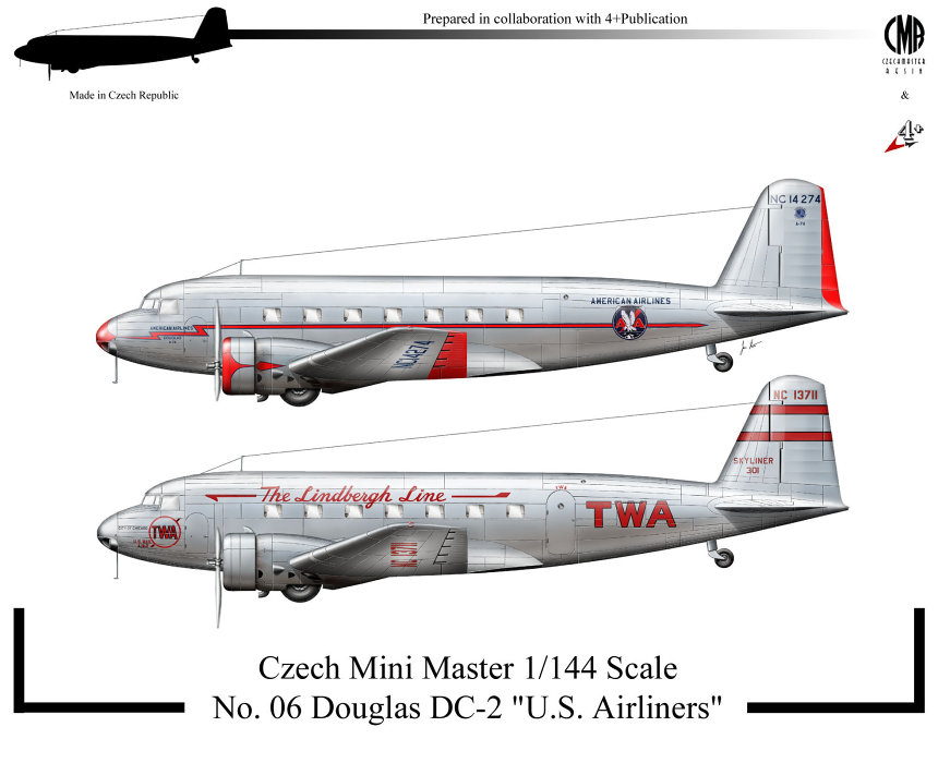 MODELIMEX Online Shop | 1/144 Douglas DC-2 US Airliners | your