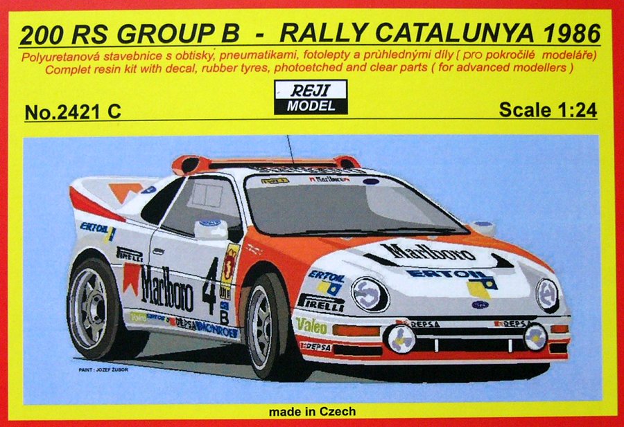 decals 1/18 ford rs 200 rally portugal 1986 ffsmc productions