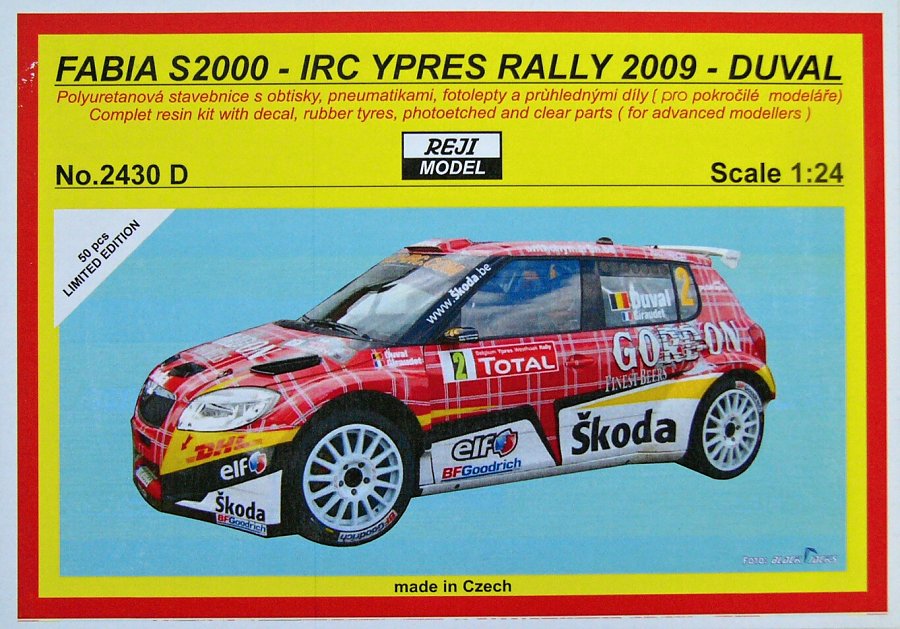1/24 Fabia S2000 IRC YPRESS Rally 2009 (Duval)