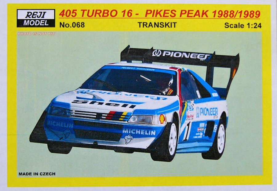 1/24 Peugeot 405 T16 Pikes Peak 1988/89 (TRANSKIT)