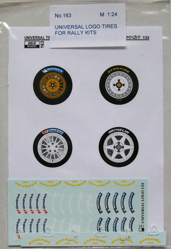 1/24 Universal Logo Tires (for Rally kits)