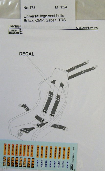 1/24 Universal Seat Belts LOGO