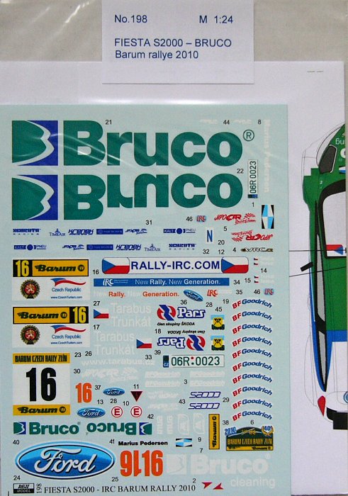 1/24 Fiesta S2000 BRUCO (Barum rally 2010)
