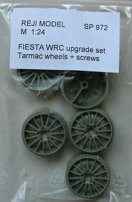 1/24 Fiesta WRC - Tarmac wheels+screws (upgr.set)