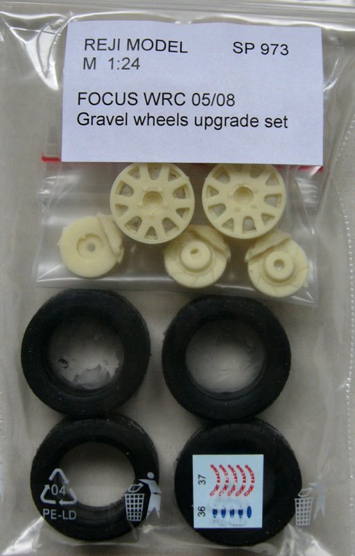 1/24 Focus WRC 05 - Gravel wheels upgrade set
