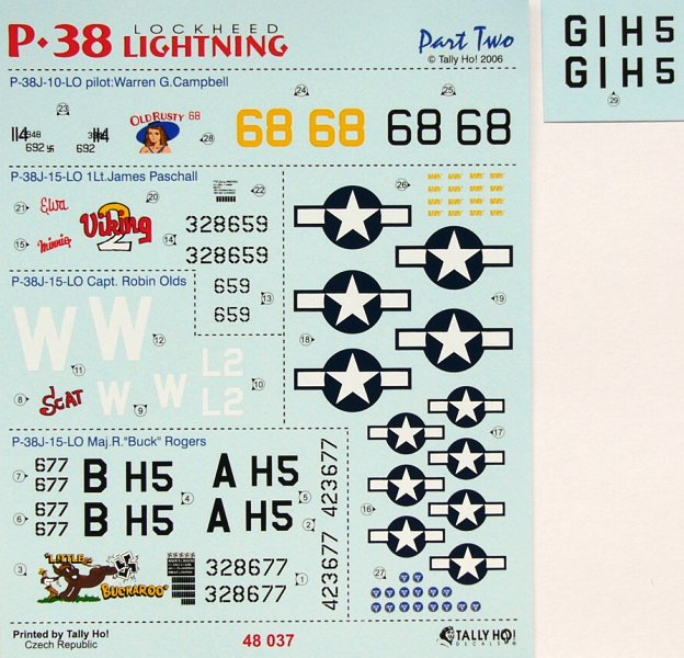 1/48 P-38 Lightning  Part II.