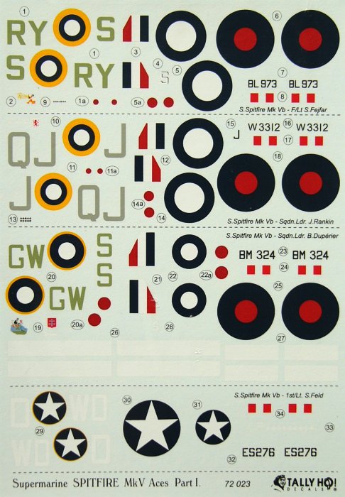 1/72 Spitfire Mk.V Aces  Part 1