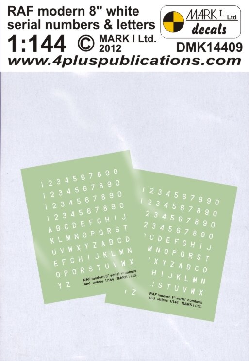 ffsmc productions decals 1/48 white eastern arabic numerals for aircraft