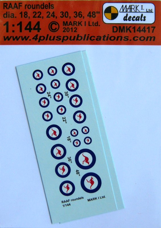 1/144 Decals RAAF roundels (2 sets)