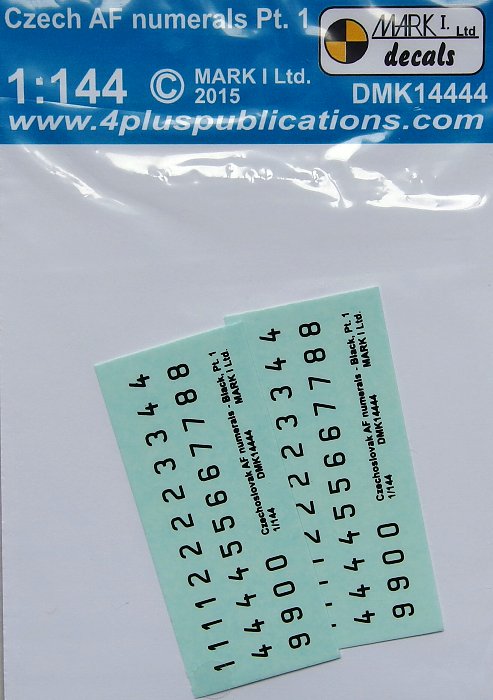 1/144 Decals Czech AF numerals - part 1 (2 sets)