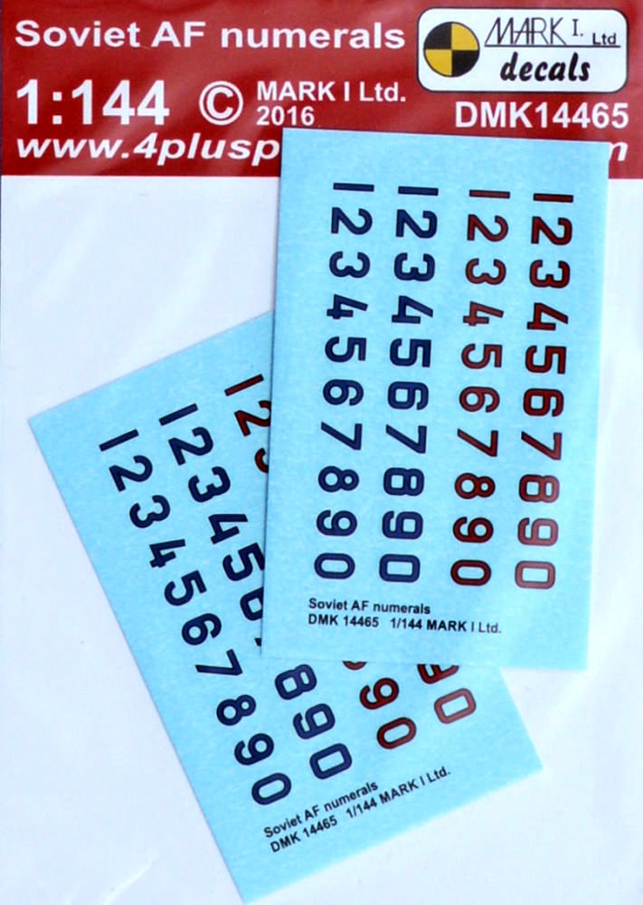 1/144 Decals Soviet AF numerals (2 sets)