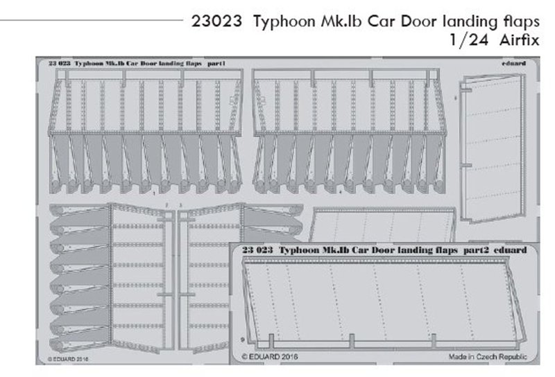 SET Typhoon Mk.Ib Car Door landing flaps (AIRF)