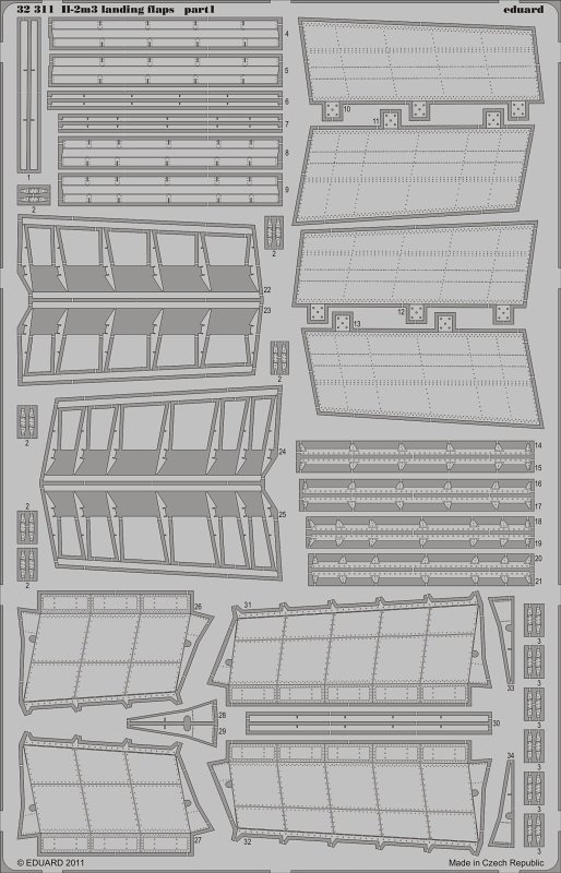 SET Il-2m3 landing flaps (HOBBYB)