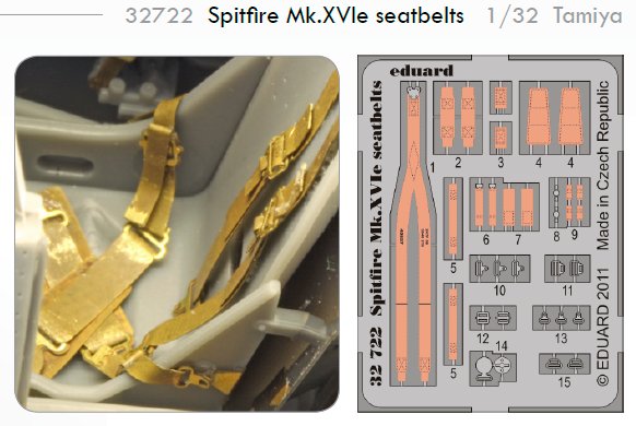 MODELIMEX Online Shop | SET Spitfire Mk.XVIe seatbelts (TAM) | your  favourite model shop
