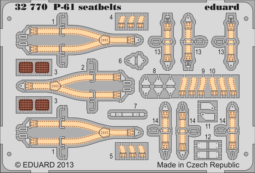 SET P-61 seatbelts (HOBBYB)