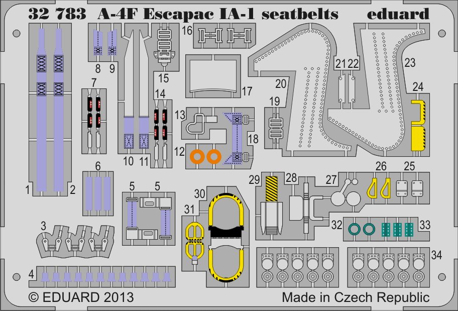 SET A-4F Escapac IA-1 seatbelts (TRUMP)