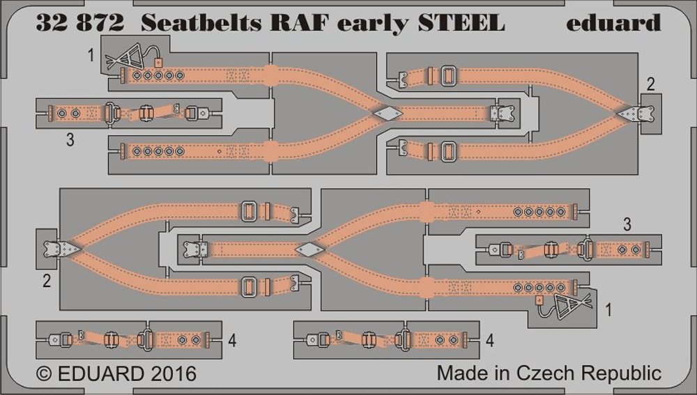 SET 1/32 Seatbelts RAF early STEEL