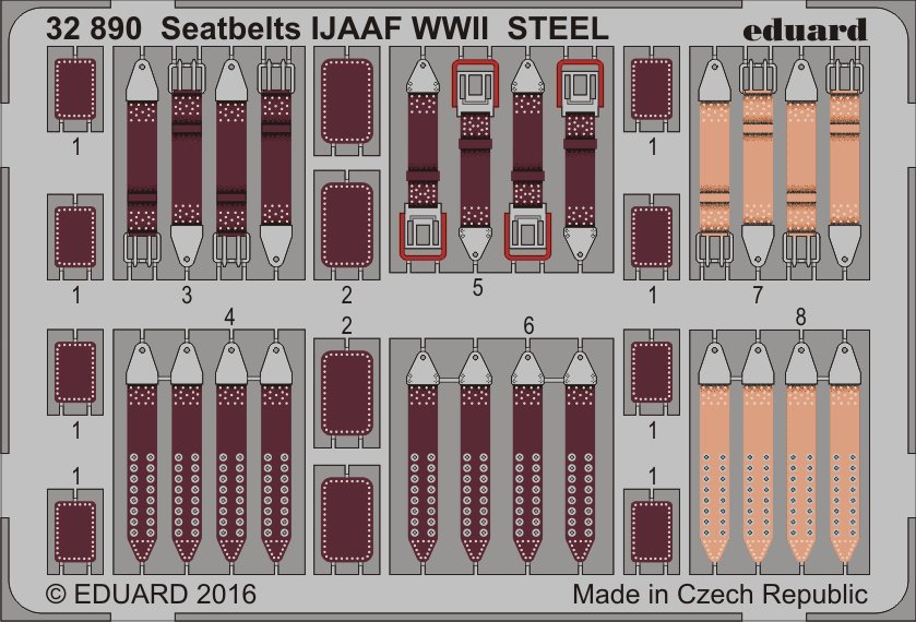 SET 1/32 Seatbelts IJAAF WWII STEEL