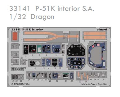1/32 P-51K interior S.A. (DRAG)