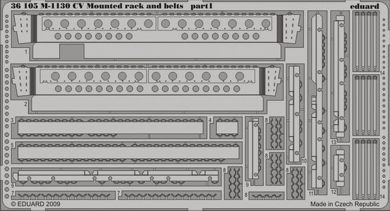 SET M-1130 CV Mounted rack and belts (TRUMP)