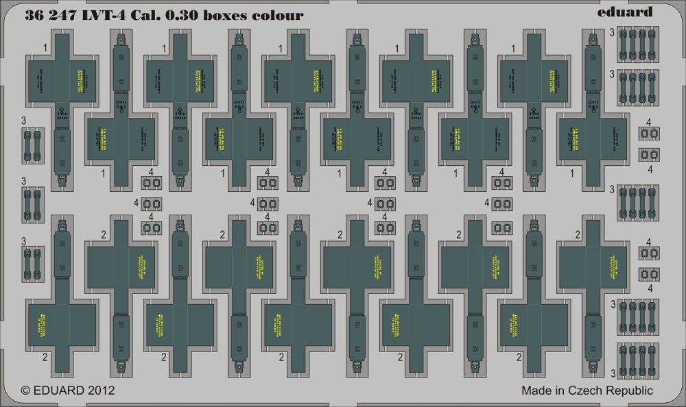 SET LVT-4 Cal. 0.30 boxes colour (AFV)