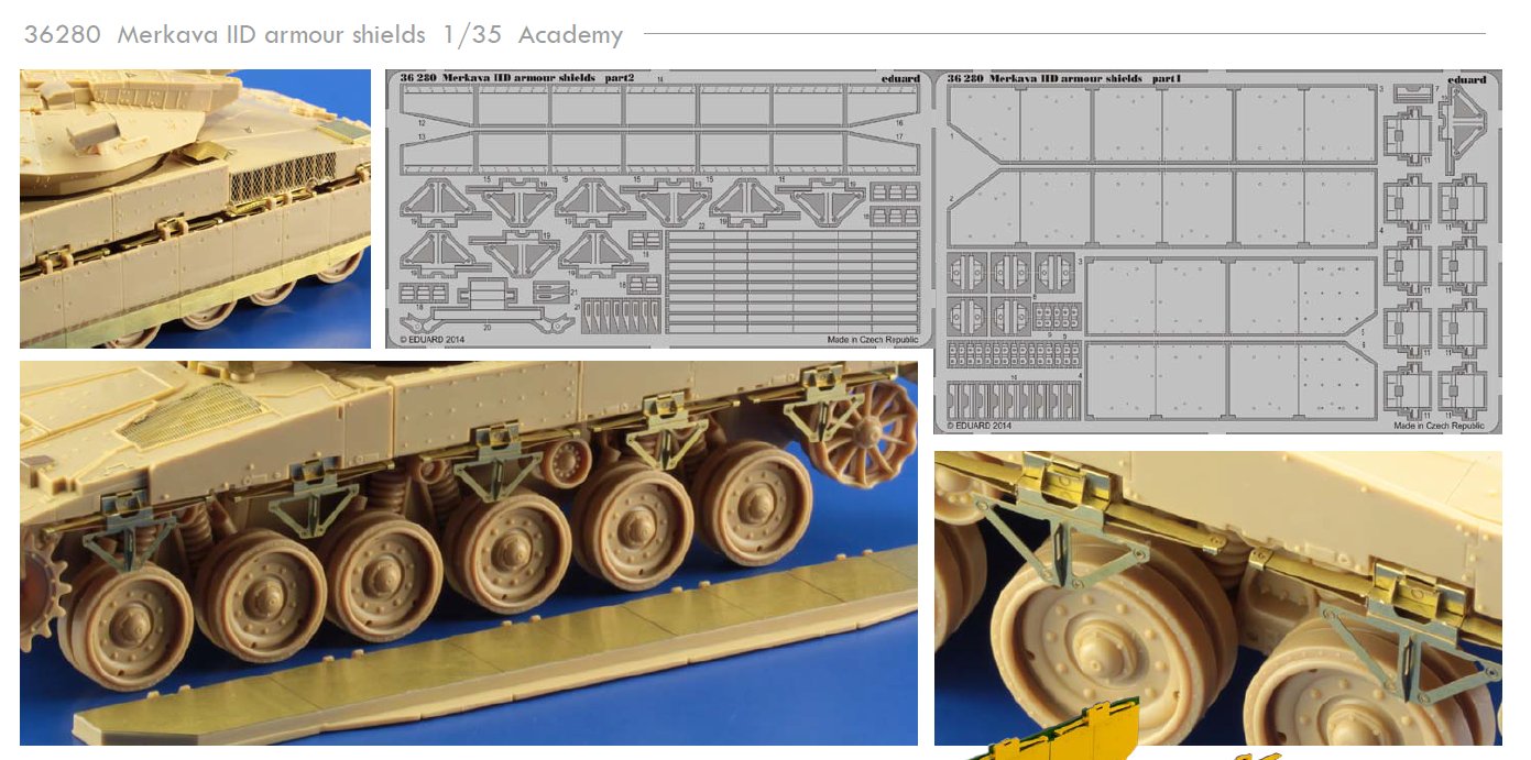 SET Merkava IID armour shields (ACAD)