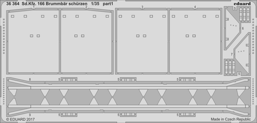 SET Sd.Kfz. 166 Brummbär schürzen (TAM)